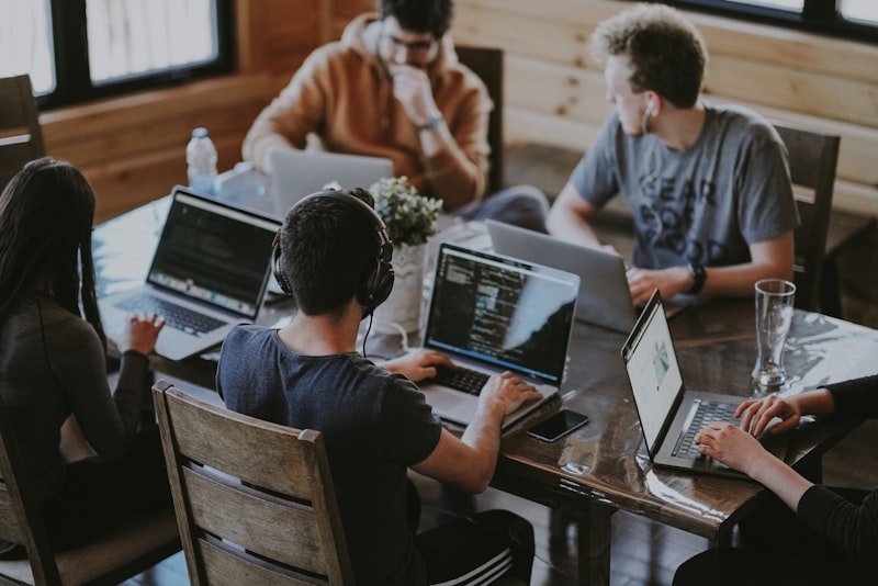 Digital marketing agency team collaboration at Funky Developers Ahmedabad