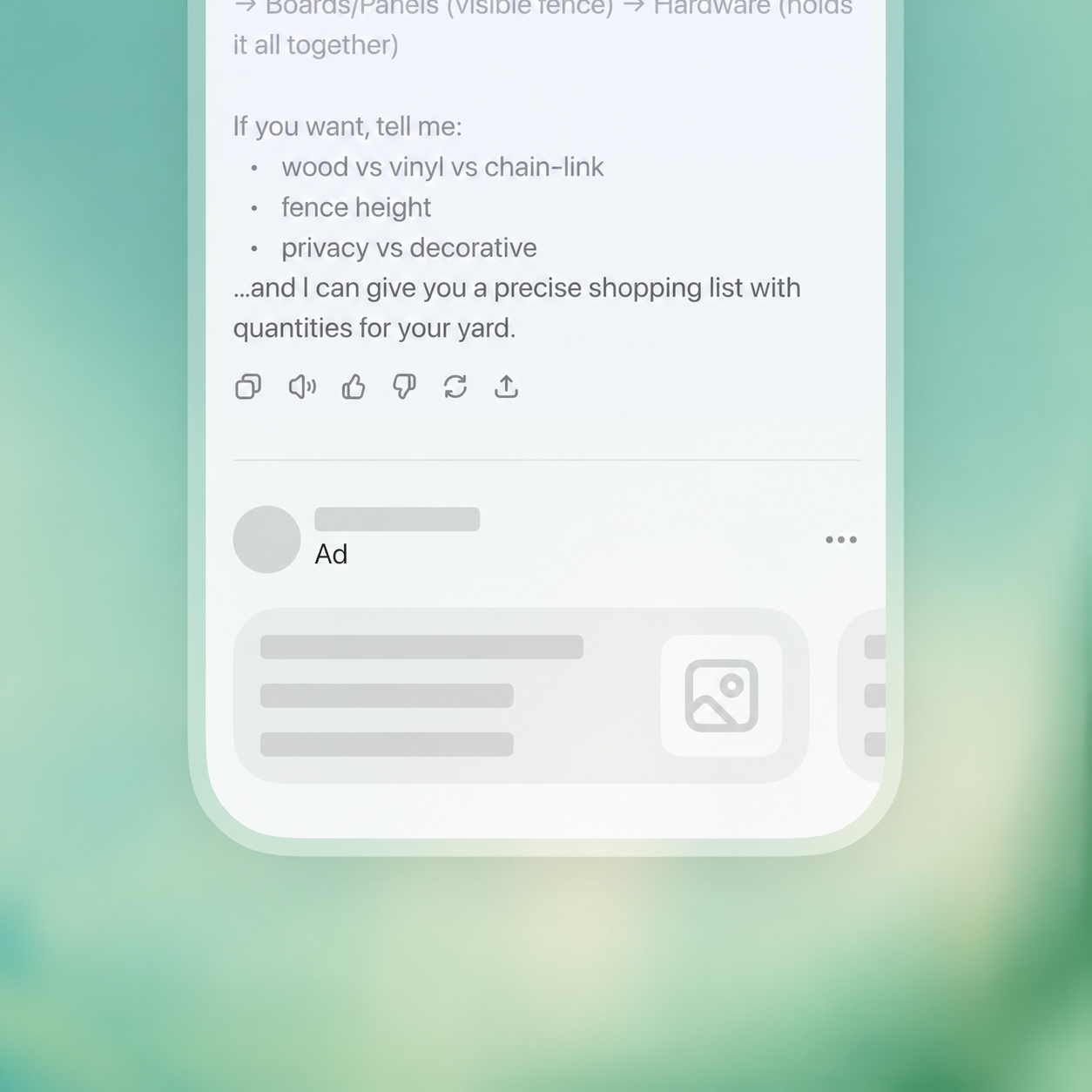 Advertise in ChatGPT — reach people as they explore options, compare choices, and make decisions.