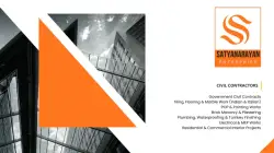 Company Profile Design for Construction Company in Mumbai Satyanarayan Enterprize