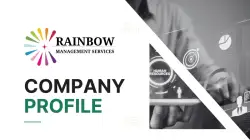 Company Profile Design for management company in gurugram Rainbow Management System
