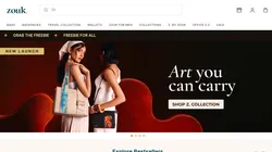 Website Designing Service for Bag Brands | Zouk Case Study