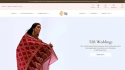 Website Designing Service for Banarasi Handloom Brands | Tilfi Case Study