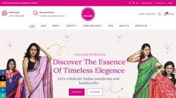 Website Designing Service for Handloom Fashion Brands | House of Bonedi Case Study