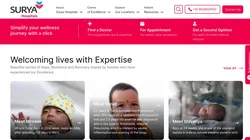 Website Designing Service for Hospitals | Surya Hospitals Case Study