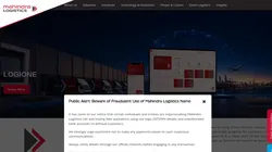 Website Designing Service for Logistics Companies | Mahindra Logistics Case Study